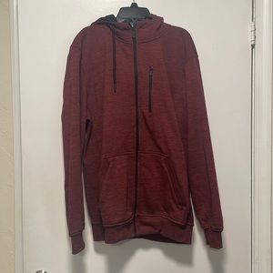 CSG Zip up Red/Burgundy Jacket Size Medium